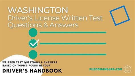 is the washington state knowledge test hard|written test dol 2023.